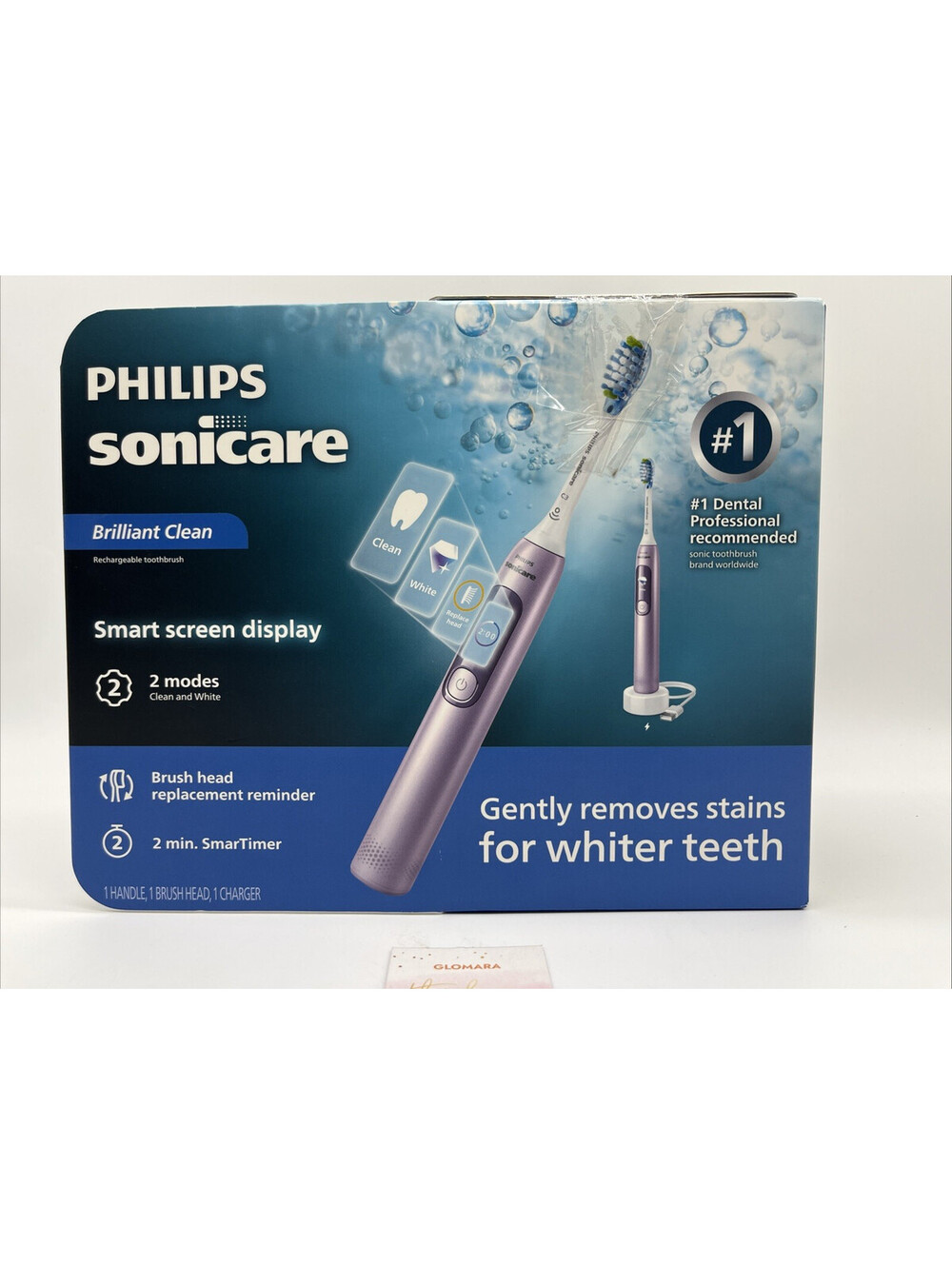 Philips Sonicare Brilliant Clean Electric Toothbrush Light Pink HX3798W